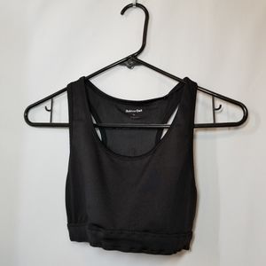 3 x $15  Rubber Doll Black Racerback Sports Bra Small